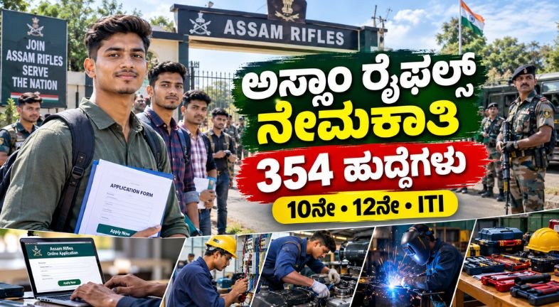 ಅಸ್ಸಾಂ ರೈಫಲ್ಸ್ ನೇಮಕಾತಿ 2026