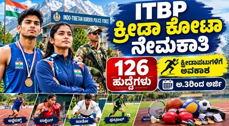 ITBP Sports Quota Recruitment 2026